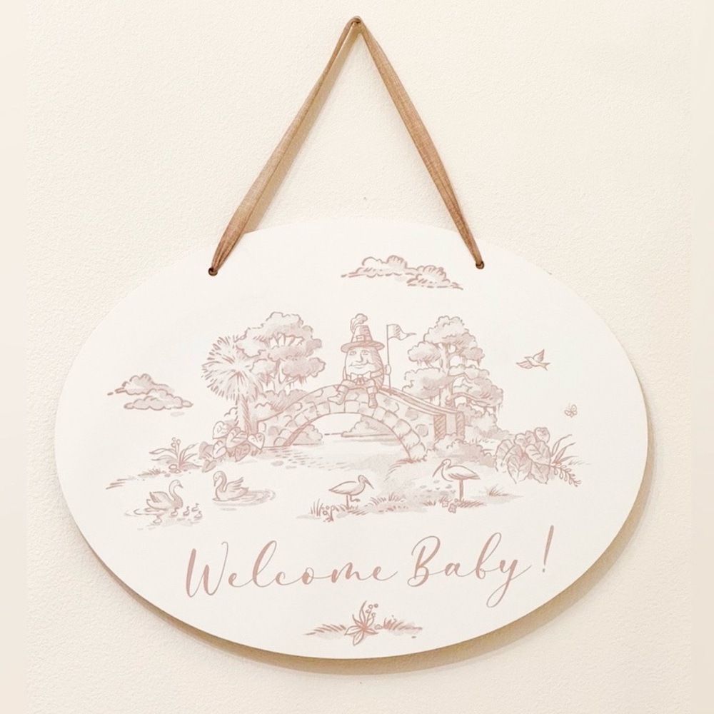 Welcome Baby Decor Hanging 23” x 17”